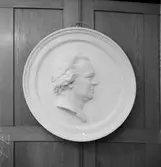 Riksrådet Friherre Axel Lagerbjelke, gipsmedaljong,  Johan Tobias Sergel