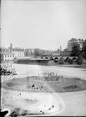 Platsen vid södra delen av hamnen där Kirudds fabrik byggdes år 1930 i hörnet av Hamngatan och Järnvägsbacken. Vänersborg