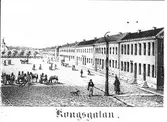 Kungsgatan år 1850    Vänersborg