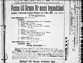 Annons i Länstidningen den 5 mars 1884. Vänersborgs museum