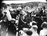 Brudfölje: Brud och brudpigor  Ärtemark