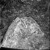 Korsad sten på Stockenäs udde.  Bolstad