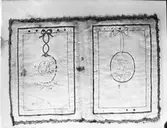 Textilsamlingen. Broderad plånbok. Vänersborgs museum