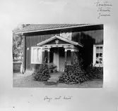 Reprofotografi - mangårdsbyggnad med veranda, Skensta, Torstuna socken, Uppland