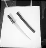 Vapensamlingen       21 Aa.  Japanskt kortsvärd s.k. Wazizashi Vänersborgs Museum