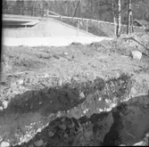 Fornlämningar förstörda vid schaktning.  Hästevadet  Västra Tunhem