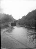 Trollhätte kanal Trollhättan, med 1916 års slussled.