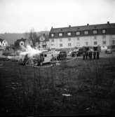 Praktikanter vid brandkåren i Huskvarna den 11 november 1960.