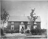 Järn skola 1867. Lärare A M Olsson  Lärarinna Ida Bapp ? (Sandelin)