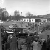 Krock vid SHELL-macken i Huskvarna år 1959.