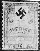 Tävling arrangerad av Svenska Dagbladet 1934. Tidningsurklipp samlade i blå skrivbok - i Postmusei samlingar. Foton 21/10 1969.