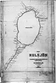 Gammal karta över Hullsjön.   Gärdhem