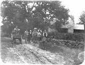 Vägarbete vid gamla kyrkan     Ornunga