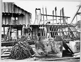 Byggande av sektorn till nybygge.  Lödöse varv