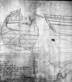 Fartygs-Ritning signerad Chapman