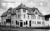 Stadshotellet i Huskvarna. Vykort skrivet 1914-01-27.