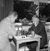Schackturnering i Huskvarna Folkets Park år 1962.