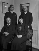 Grupporträtt - sannolikt Uppsala, maj 1936