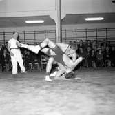 Brottning i Huskvarna idrottshus den 10 februari 1957.