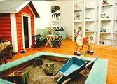 Lekstuga och sandlåda inomhus