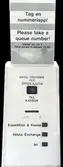 Tag en nummerlapp!