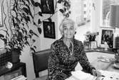 Margareta Sparre fyller 80 år, 26 juni 1980. Hon bodde då på Lars Bergsvägen 38, Lidingö.