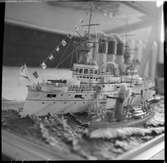 Vänersborgs museum. Modell av slagskeppet 