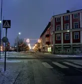 Adventsblysning på Erik Dahlbergsgatan i Huskvarna.