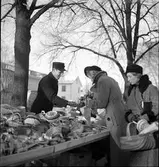 Marknadsbesök (korg). Fotograf: E. Sörman Fotokopia finns.