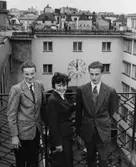 Postsparbankens administrationsavdelnings fadderbarn från
Pajala inbjudna till besök på Postgirot.