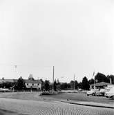Shell-macken vid Grännavägen (Riksettan) intill Kavlabron i Huskvarna. Till vänster ligger Kavla smidesverkstad.