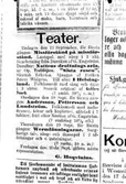 Västerås teaterannons, Västmanlands läns tidning 1872.