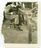 Vänersborg. Elfsborgs läns Dövstumskola, senare Vänerskolan. Skomakarverkstaden