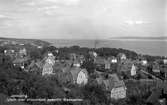 Från Jönköpings stadspark ser vi Bäckalyckans villor utefter Selma Lagerlöfsgatan, Dalslundsgatan och von Platensgatan.