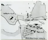 Västanfors sn, Fagersta kn, Västanfors bruk.
Karta över Västanfors bruk.