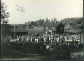 Västanfors sn, Fagersta kn, Slohagen. 
Invigningen av hembygdsgården, 1933.