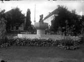 Stadsparken med fontänen 