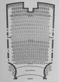 Plan av sittplatser, Västerås Teater.