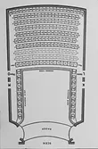 Plan av sittplatser, Västerås Teater.