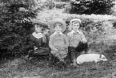 Lerums socken, Aspenäs herrgård. Elsa, Sidney och Edward Jr Jacob