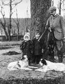 Lerums socken. Aspenäs herrgård, Edward Jacob med dottern Elsa och sonen Edward Jr
