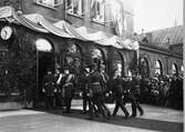 Kungabesöket 1924 vid järnvägsstationen.