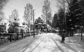 Parkgatan med kvarteret Linden i mitten år 1930.