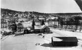 Utsikt från Daltorpskolans gård mot Söder år 1931 med gamla Daltorpskolan i mellanplanet.