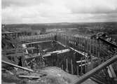 Vattenledningsreservoar på Tokarpsberg anlägges år 1927.