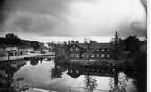 Textilfabriken Kilen vid Viskan och nuvarande Stadsparken år 1929.