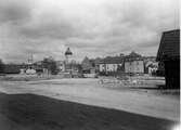 Krokshallstorget under bebyggelse sett mot norr i maj 1932.