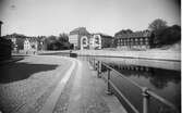 Västerbrogatan mot söder med Krokshallstorget under byggnation i juni 1932.