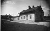 Platsen bakom posthuset med Holmsgatan t,h, år 1927.