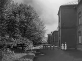 Gamla lasarettet i kvarteret Idun mot Sturegatan år 1928.